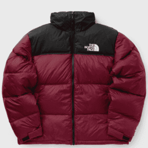 Manteau long North Face rouge
